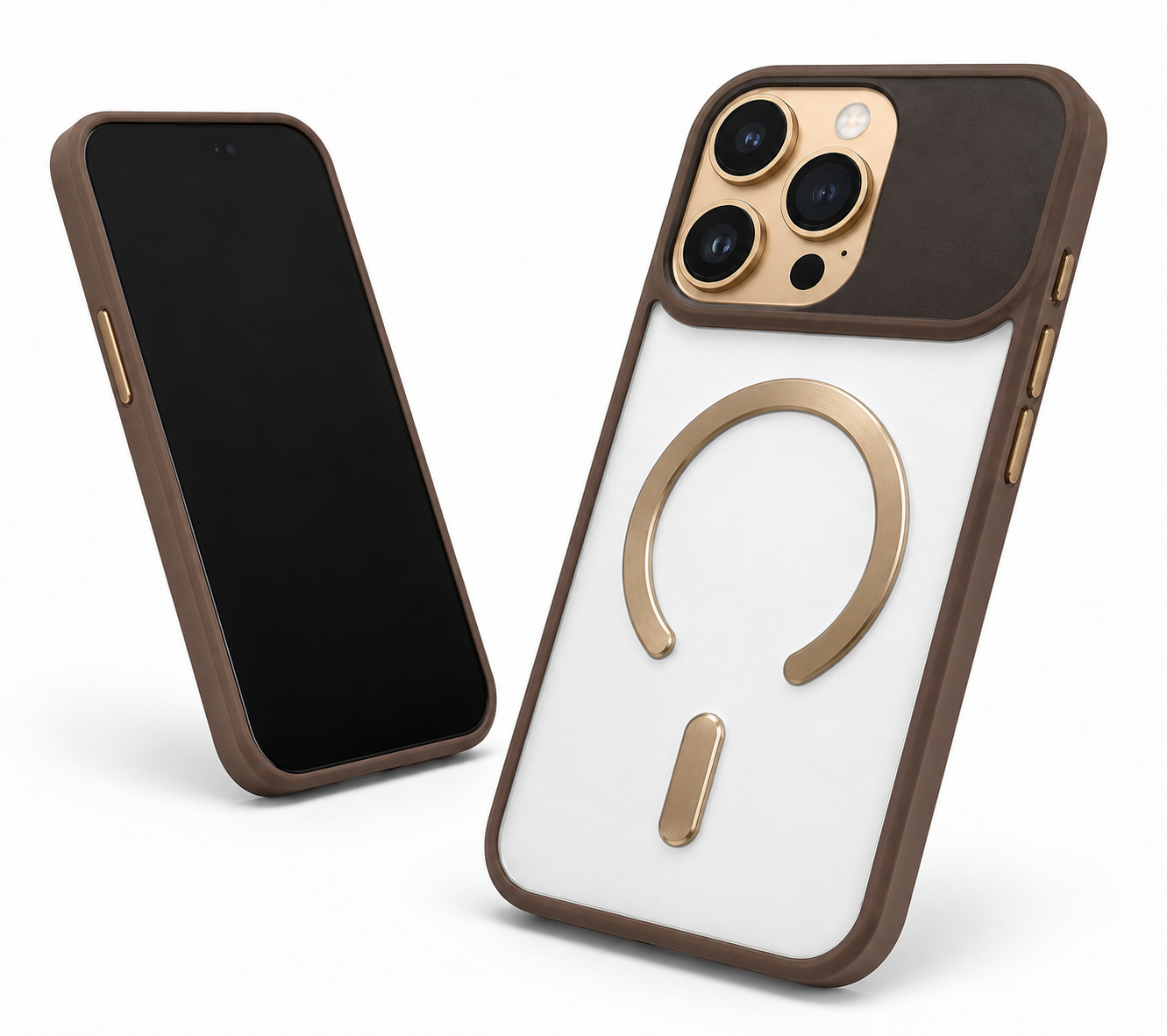 Designer desert gold mobile cover with raised camera protection for iPhone 12