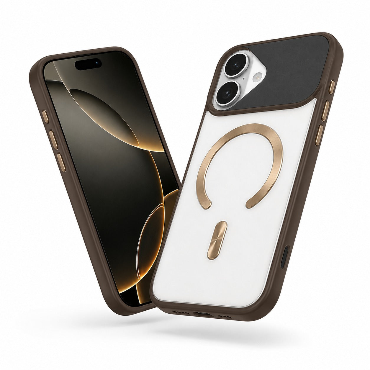 Desert MagSafe Arctic Mist Case for Apple iPhone 16 – Shockproof Phone Case Front and Back View