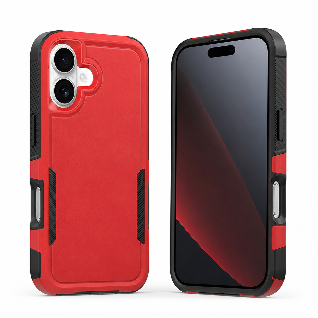 Slim red Comm Lite impact resistant case for Apple iPhone 17