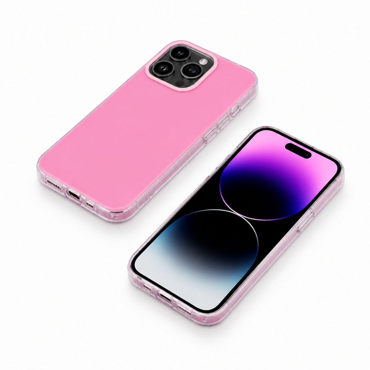 Slim pink iPhone 12 Pro protective TPU case