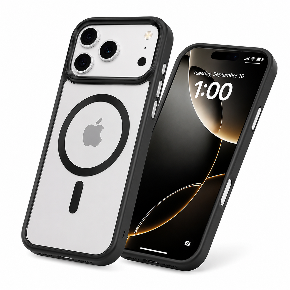 Apple iPhone 18 Pro Max Cover, Black Protective Case, Magnetic Phone Case, Drop Protection Phone Cover