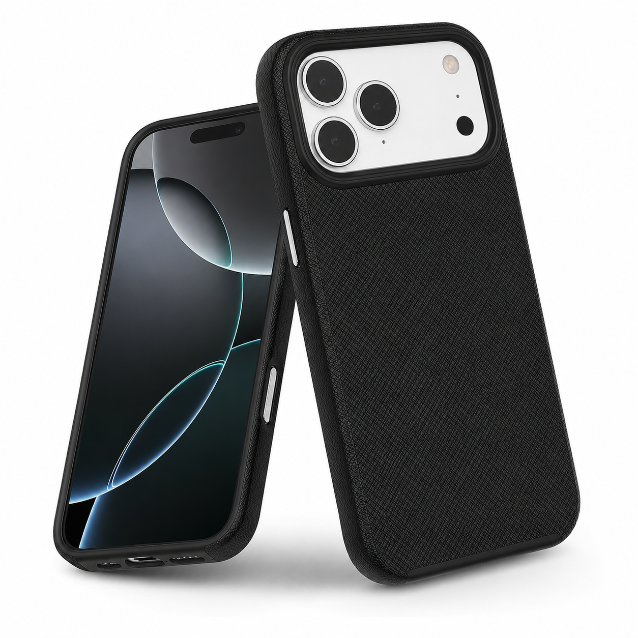 Premium Black iPhone 17 Pro Max Case Slim Protective Case Wireless Charging Compatible Cover.