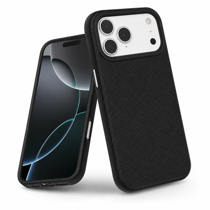 Premium Black iPhone 17 Pro Max Case Slim Protective Case Wireless Charging Compatible Cover.