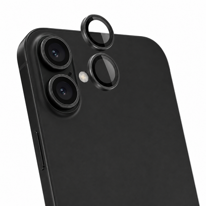 Black iPhone 17 camera lens protector