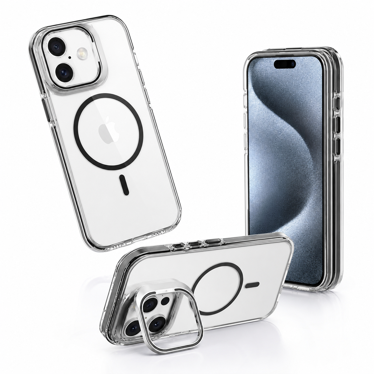 Transparent Protective Phone Case for Apple iPhone 17 Military Grade Drop Protection Case