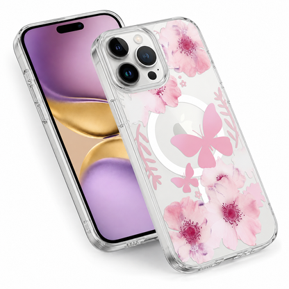 Butterfly MagSafe floral fusion cover for iPhone 12 Pro