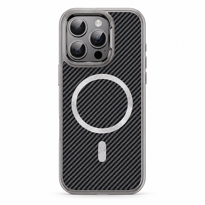 Grey MagSafe Carbon Elite case for Apple iPhone 12 / 12 Pro