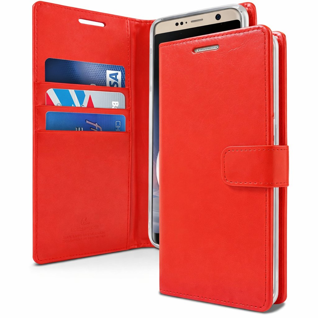 Multi-Card Wallet Phone Case – Red BlueMoon Diary Cover