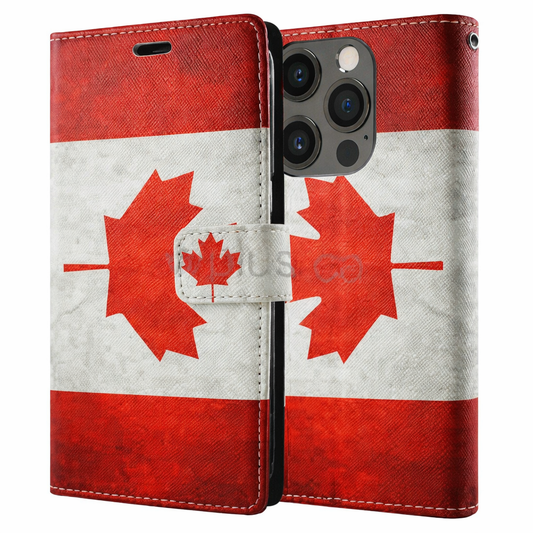 Wallet Phone Case – Canada Flag Cover
