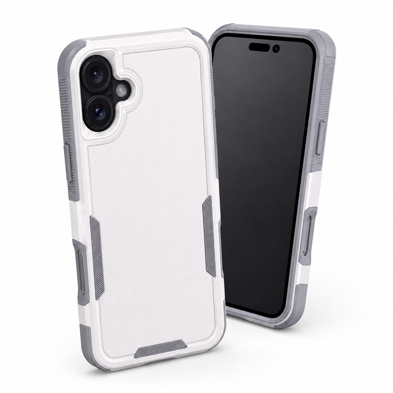 Apple iPhone 17 white shockproof protective phone case
