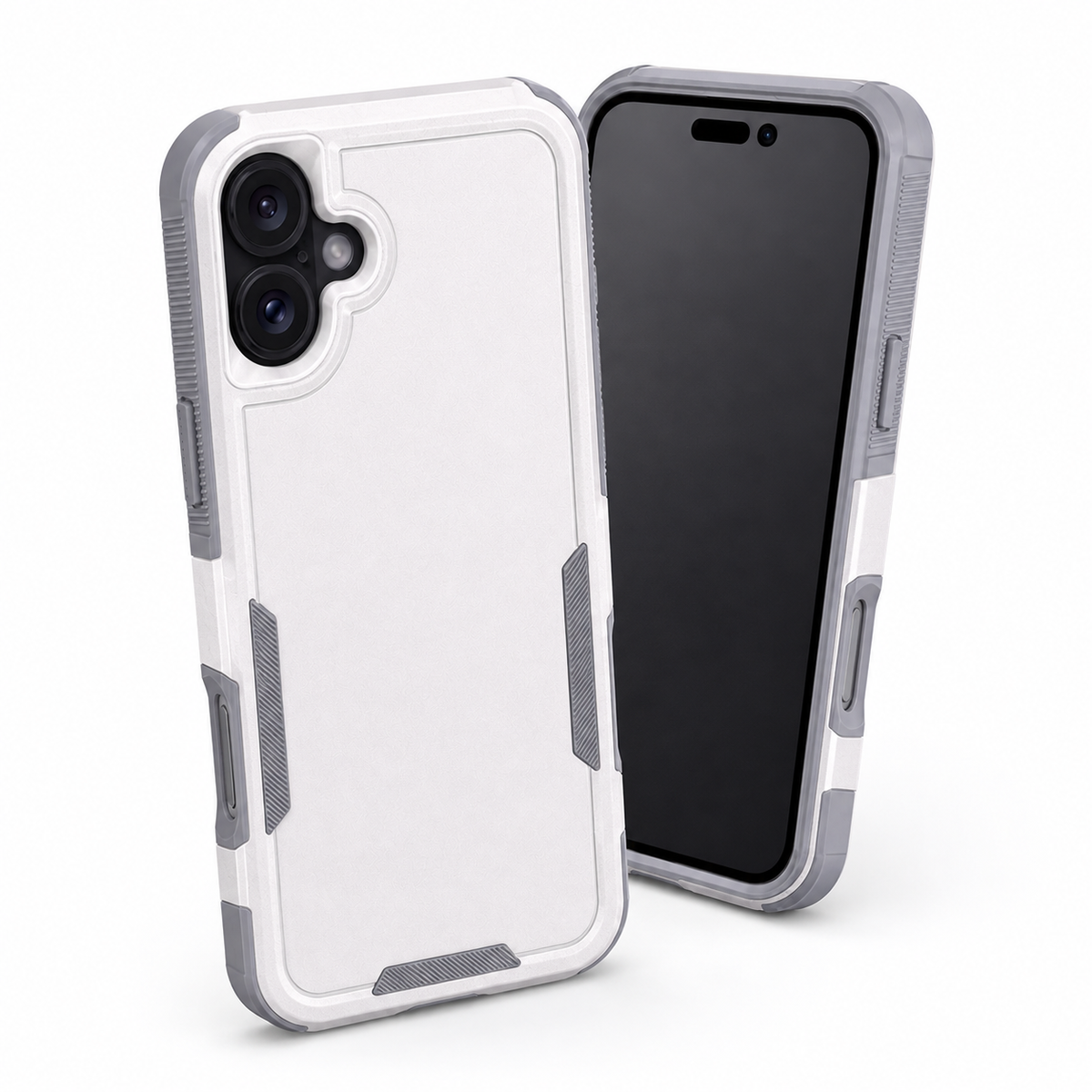 Apple iPhone 16 white shockproof protective phone case