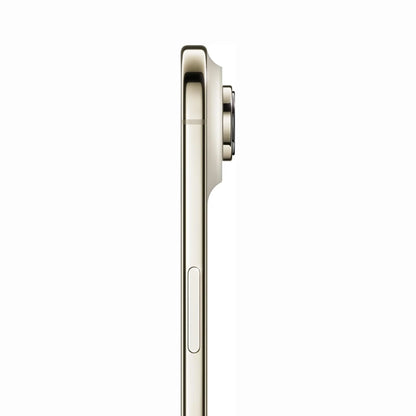 future tech gadgets Canada. smart tech store Canada. New Apple iPhone 17 Air. Gallery image 11. The product is shown from a side angle, revealing its sleek, metallic body in a light gold color. The camera lens is prominently positioned at the top, with a small button located below it. The background is a seamless white, enhancing the product's clean lines and modern design. Soft lighting highlights the smooth finish of the device, creating subtle reflections on its surface.