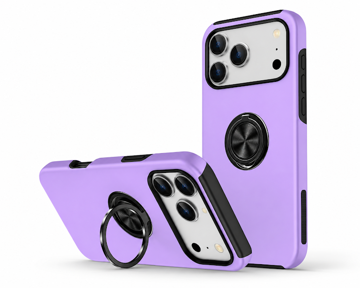 Invisible Ring Stand Case, iPhone 18 Pro Max Phone Cover, Military Grade Protective Case

