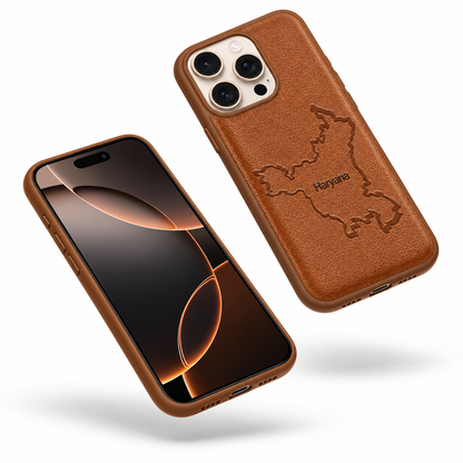 Slim brown iPhone 12 Pro HRY crafted protective case