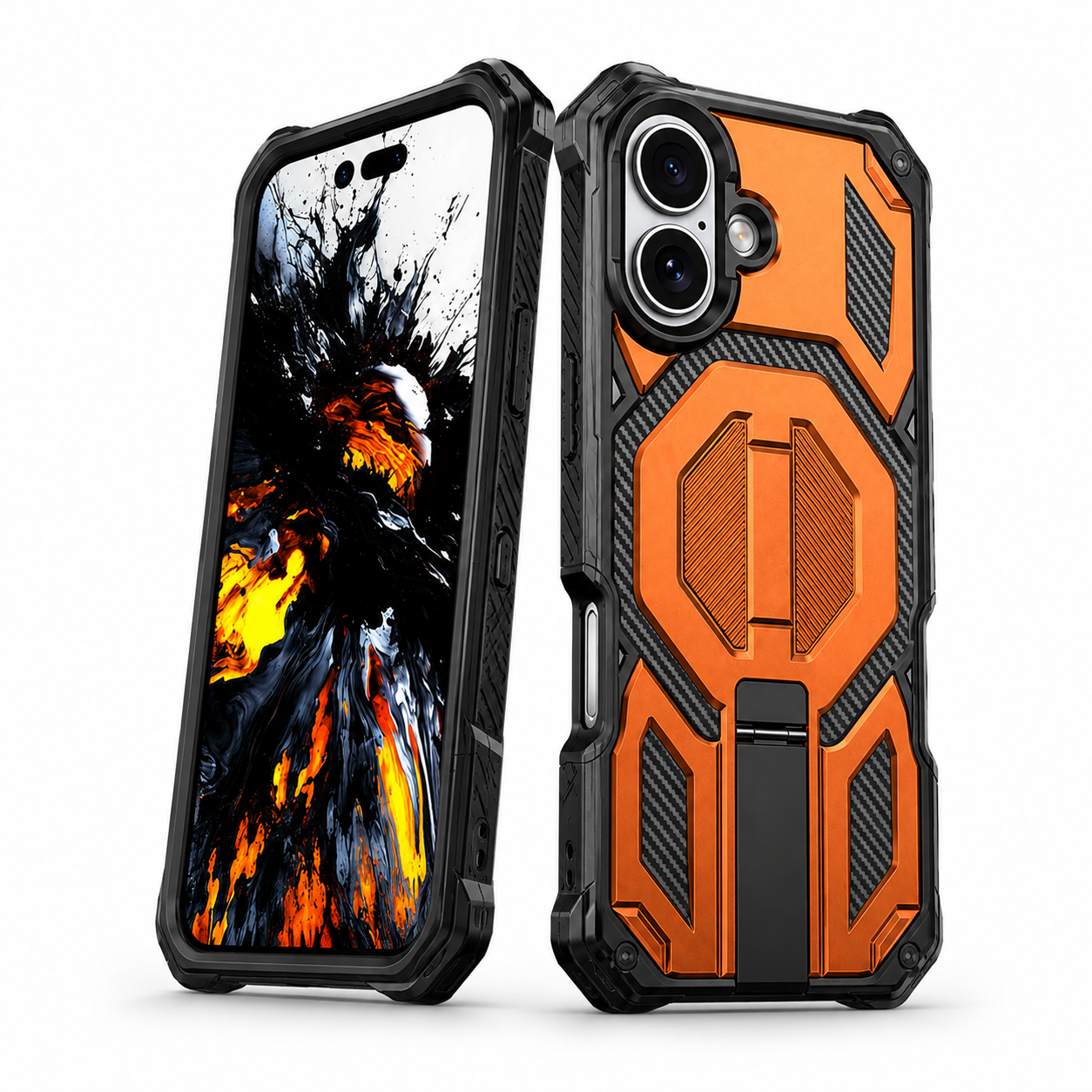 iPhone 17 impact resistant case with kickstand