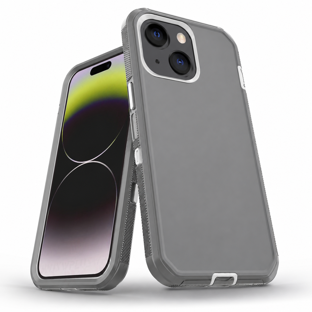 Triple Protection Case for Apple iPhone 15 - Grey