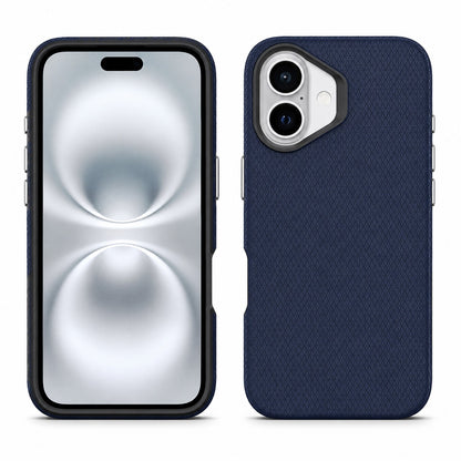 Navy iPhone 17 Case, Triangle Phone Case, Shockproof Protective Cover, MagSafe Compatible Case
