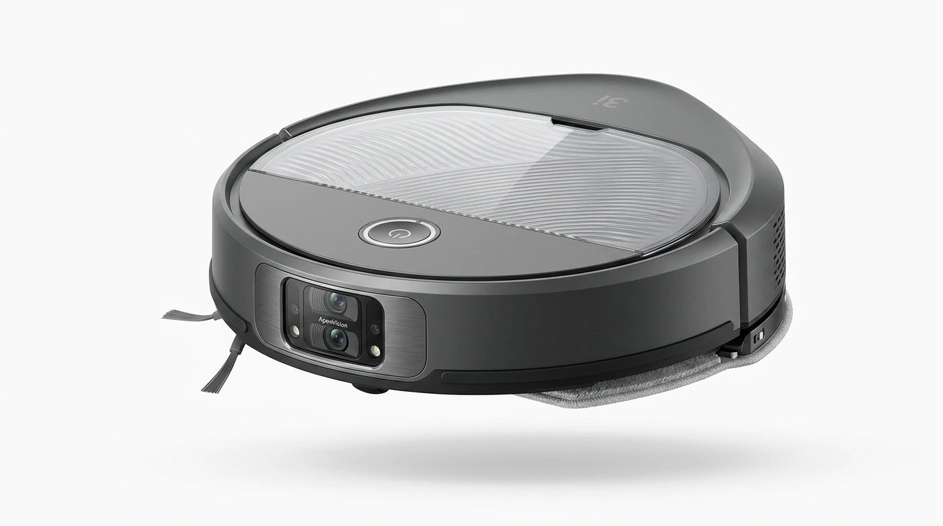 cutting edge electronics online Canada. smart tech store Canada. 3i Smart Robot Vacuum and Mop (G10 +). Gallery image 7. Lines name one specific SKU—never substitute a generic lookalike from the category. After review passes, each render should still read as a fresh studio viewpoint of that same physical unit.