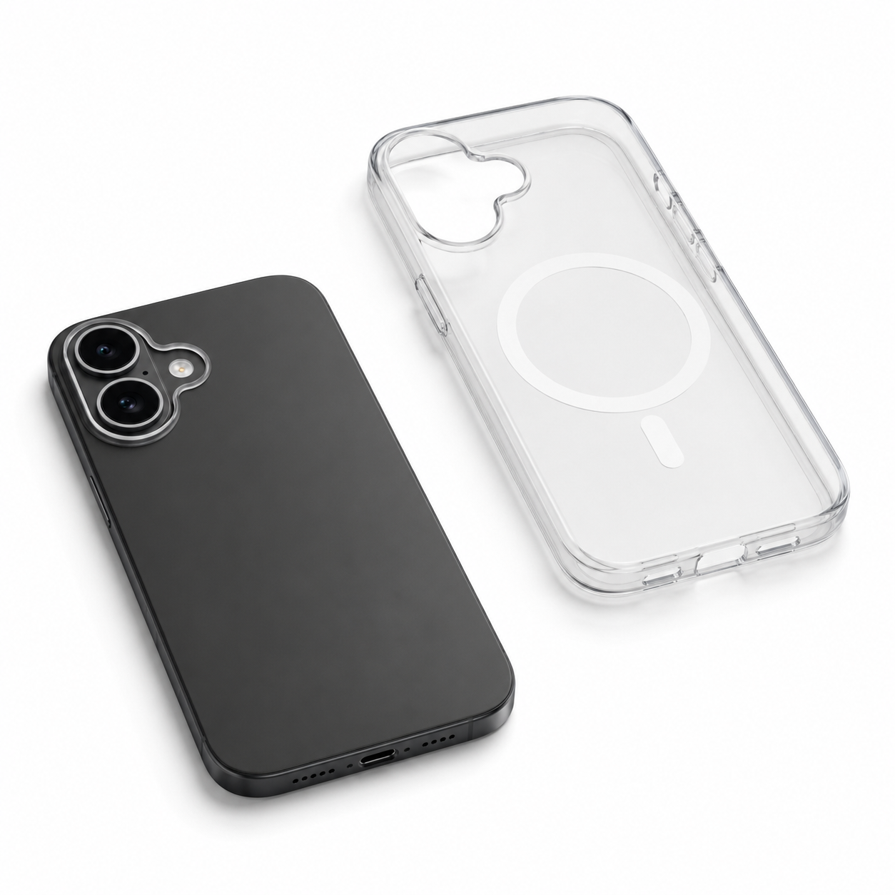 Transparent Frosted MagSafe Phone Case for Apple iPhone 16 protective smartphone cover