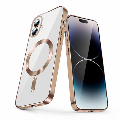 Slim Desert Titanium Phone Case for Apple iPhone 17 with premium TPU bumper and wireless charging support