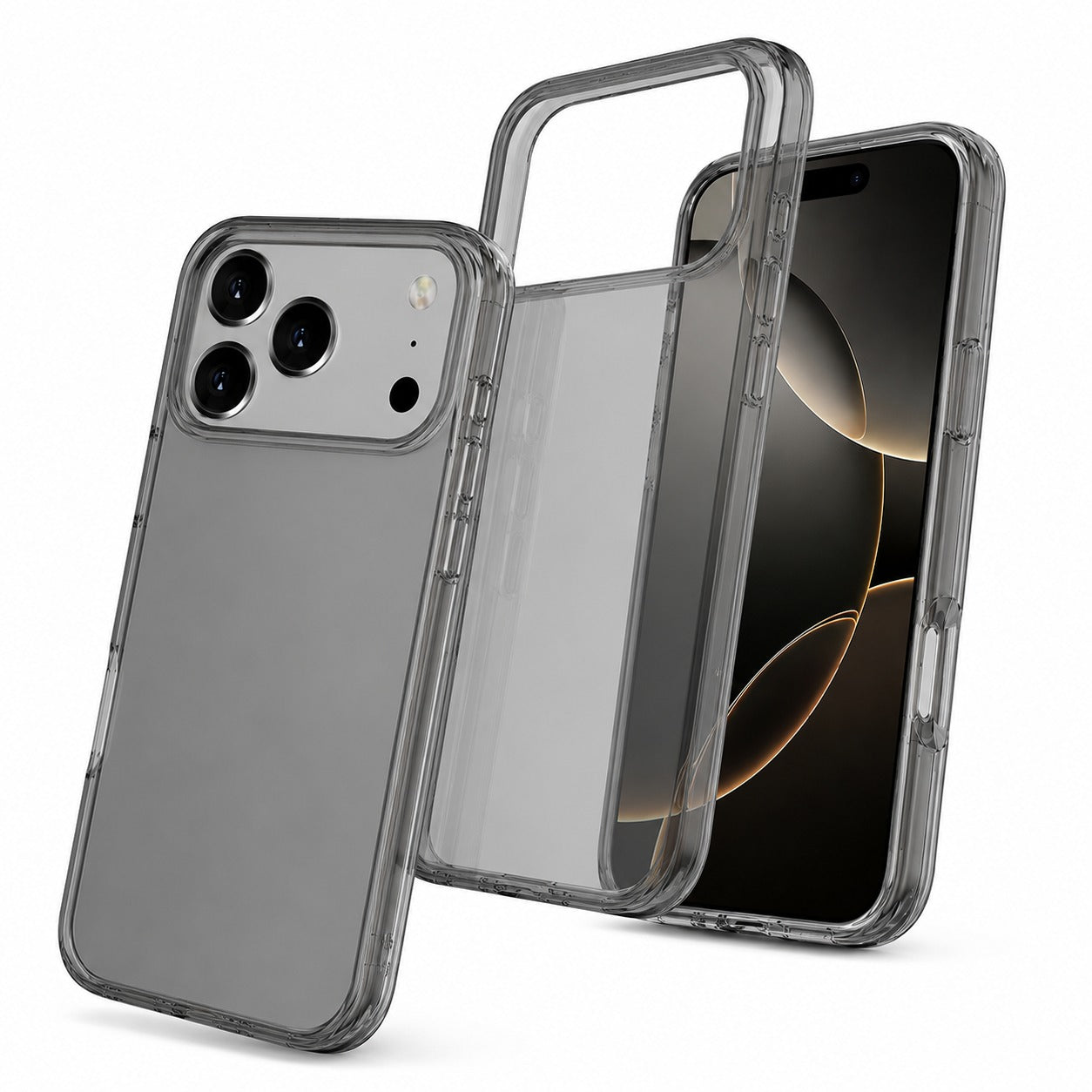 Apple iPhone 17 Pro Max Transparent Case Smoke Clear Mobile Cover MagSafe Compatible Phone Case