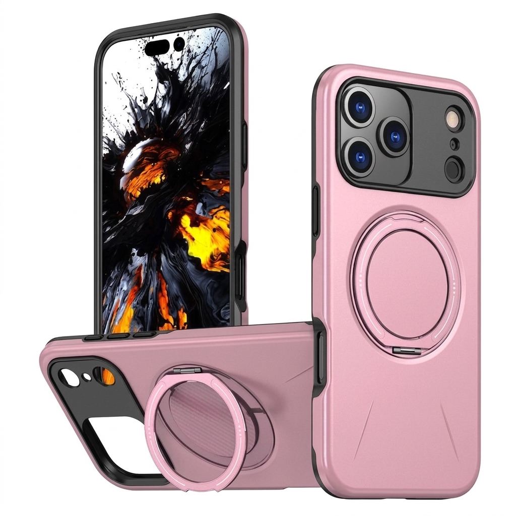 Pink MagSafe iPhone 17 Pro Max Case, Protective Phone Case, Shockproof Mobile Cover