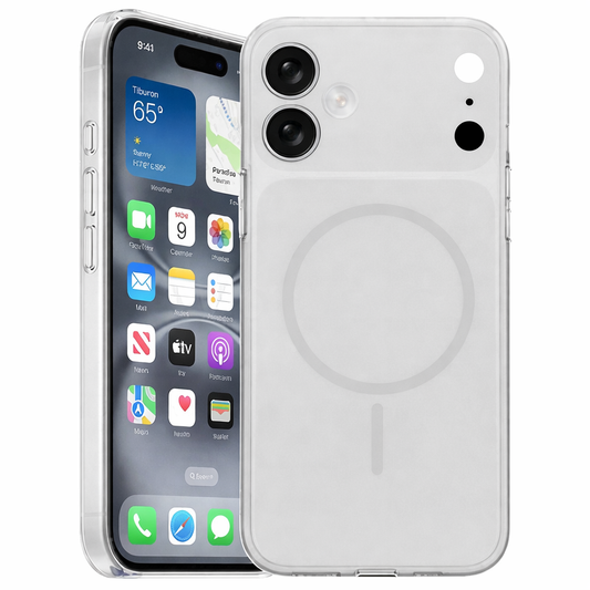 Dual Layer Phone Case – White illusion Cover MagSafe Compatible