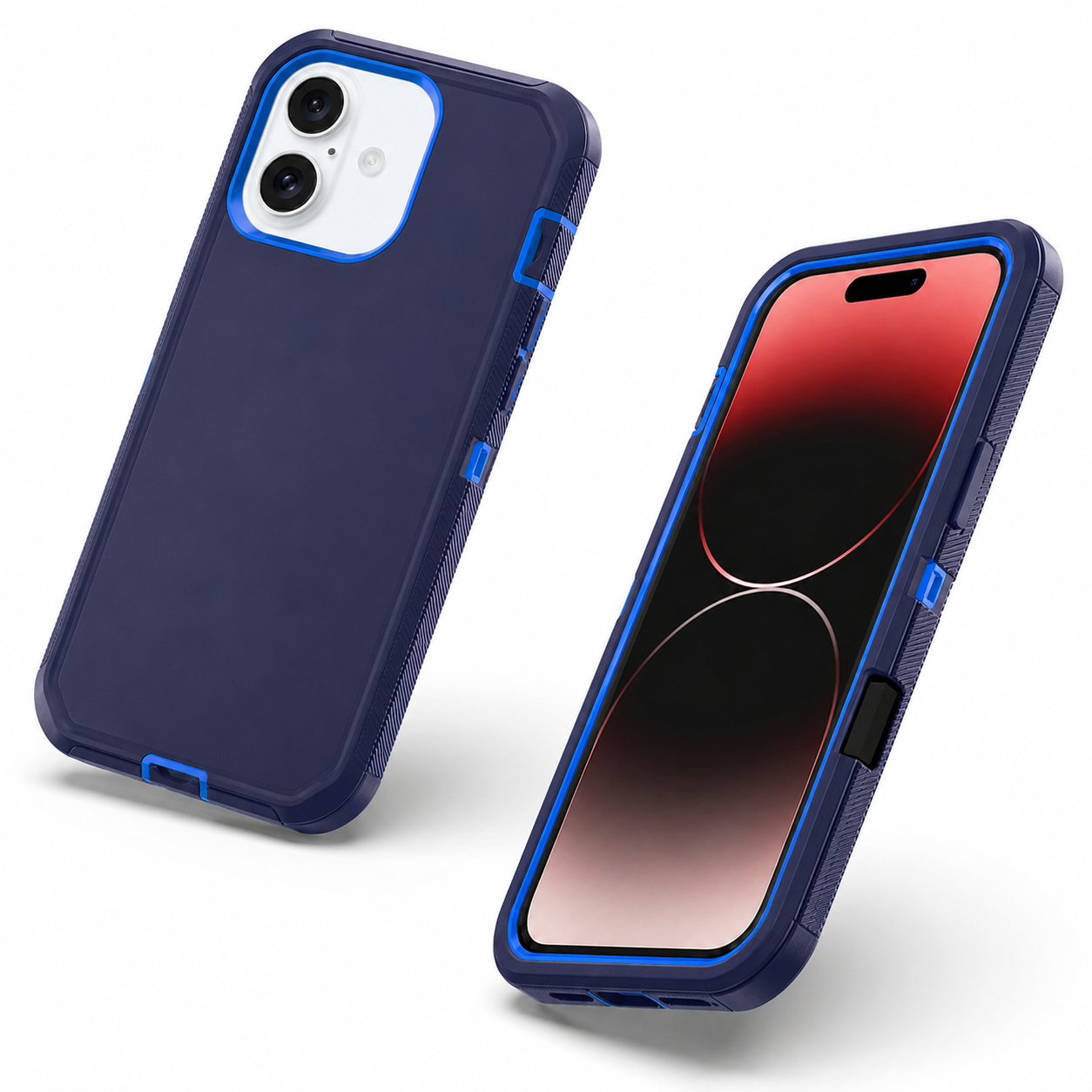 Impact resistant navy mobile cover for Apple iPhone 17