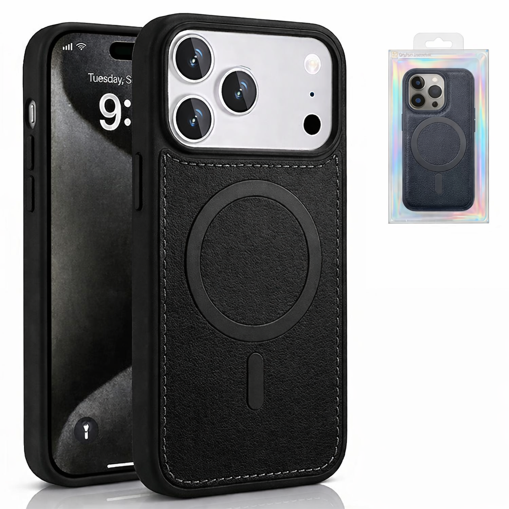 Dual Layer Phone Case – Black Rich Craft Cover MagSafe Compatible