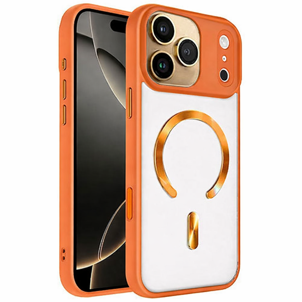 Dual Layer Phone Case – Orange Artic Mist Rich Craft Cover MagSafe Compatible