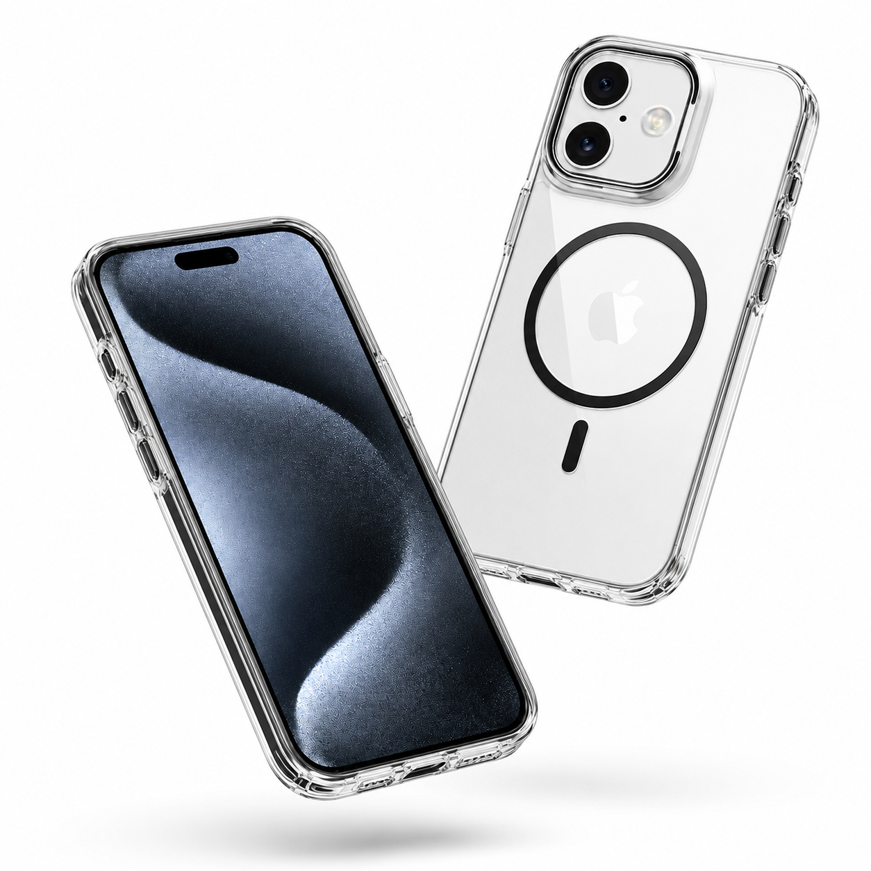 Premium MagSafe Phone Case for Apple iPhone 17 Crystal Clear Mobile Cover with Stand
