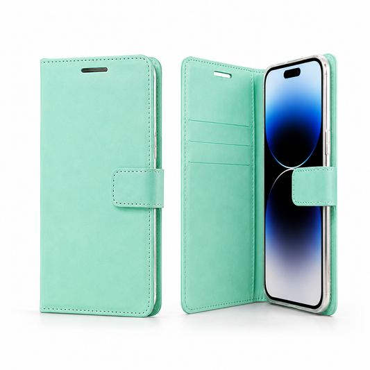 Teal Goospery BlueMoon diary wallet case for Apple iPhone 17