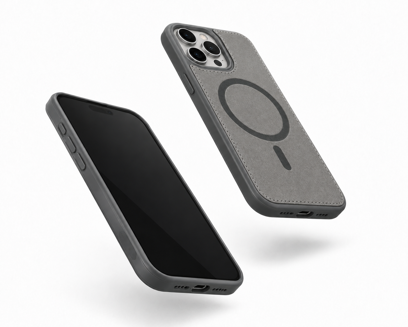 Slim MagSafe compatible grey iPhone 12 Pro case