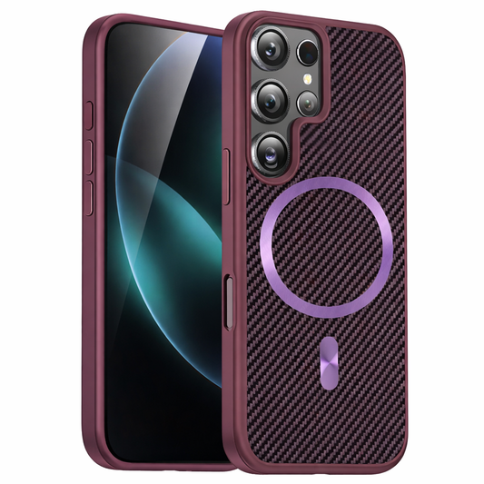 Dual Layer Phone Case – Purple Carbon Elite Cover MagSafe Compatible