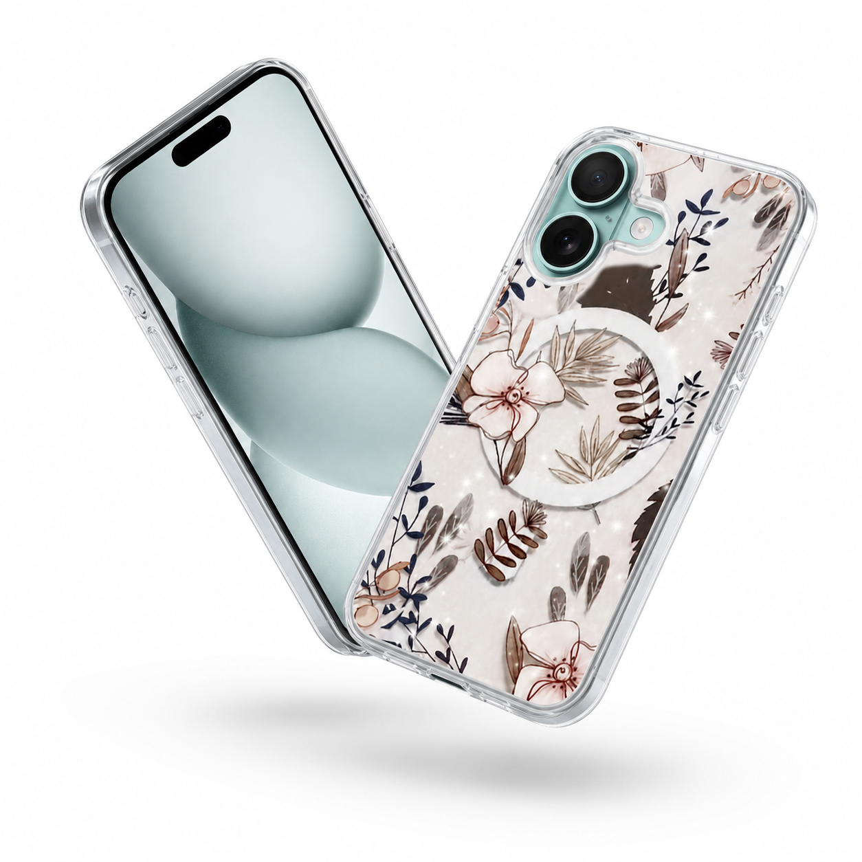 Flower Petals Protective Case, Apple iPhone 17 Mobile Cover, Drop Protection Phone Case, Premium Floral Cover