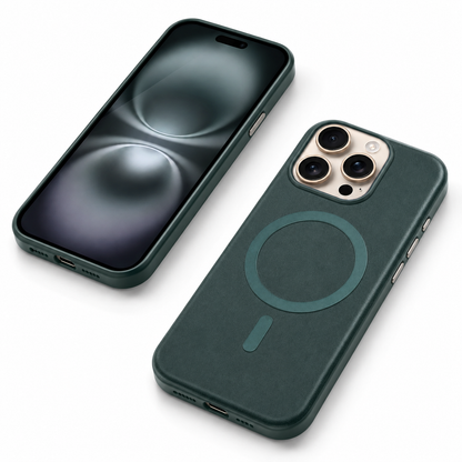 Navy soft-touch mobile cover with raised camera protection for iPhone 12