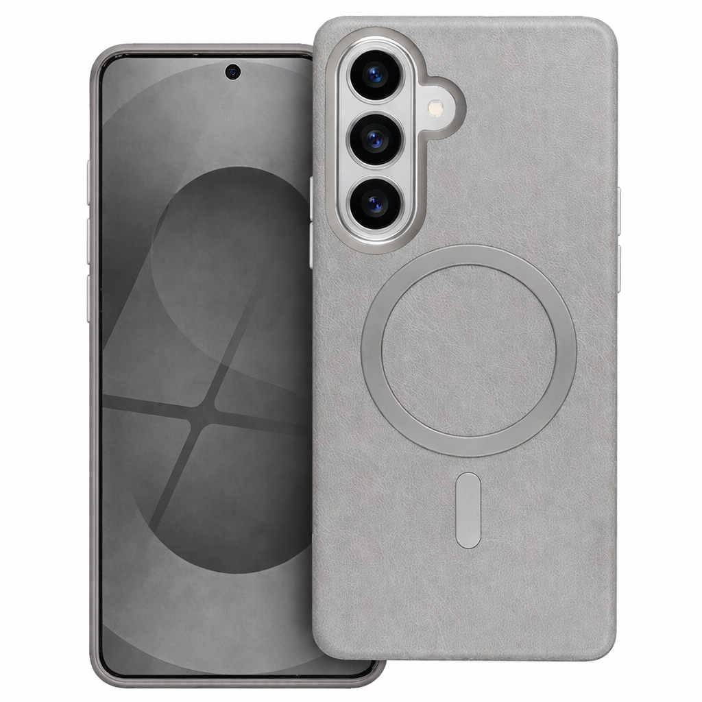 Dual Layer Phone Case – Grey Plush Cover MagSafe Compatible