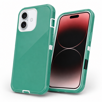 MagSafe-compatible teal protective case for Apple iPhone 17