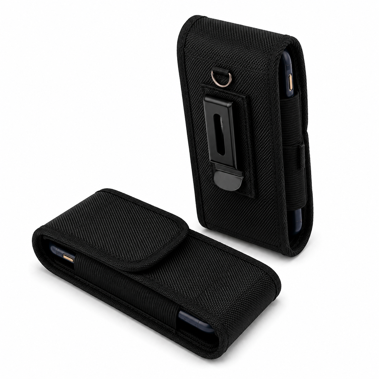 Protective Smartphone Belt Pouch for Apple iPhone 17 Pro Max, Nylon Phone Holster, Rugged Phone Case, Cell Phone Holder