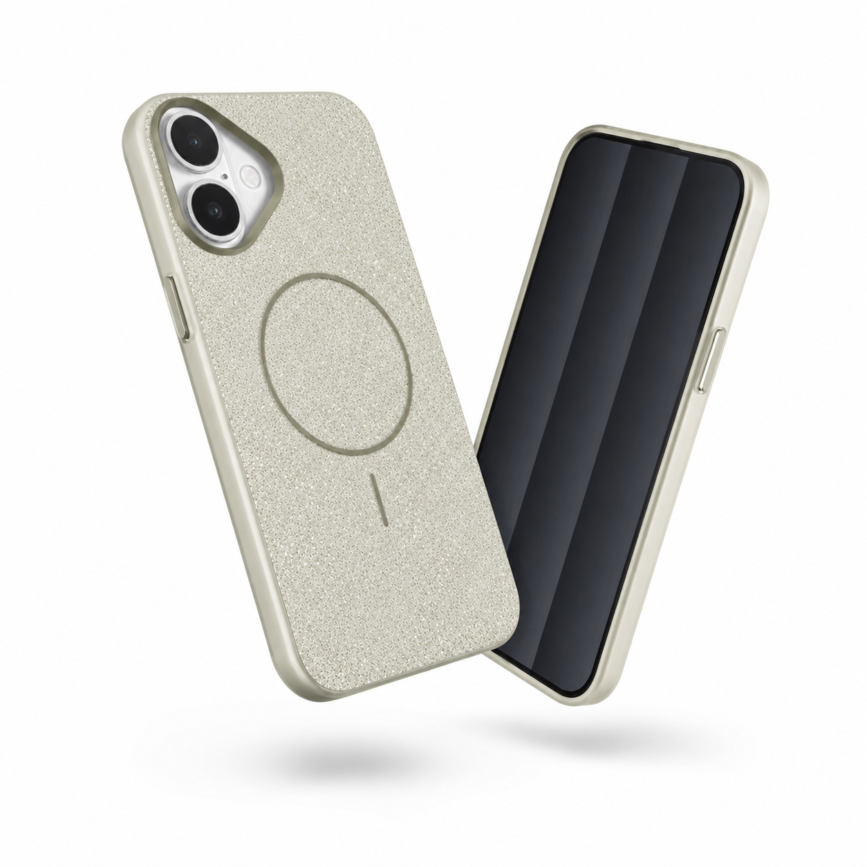 Grey TPU MagSafe Case for Apple iPhone 16, Drop Protection Mobile Cover, Designer Phone Case