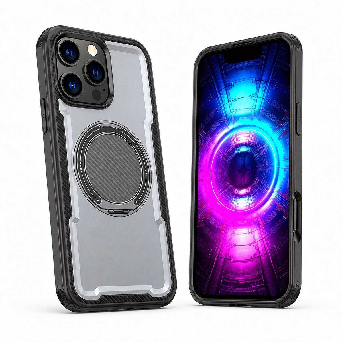 Grey iPhone 12 MagSafe protective Covert phone cover