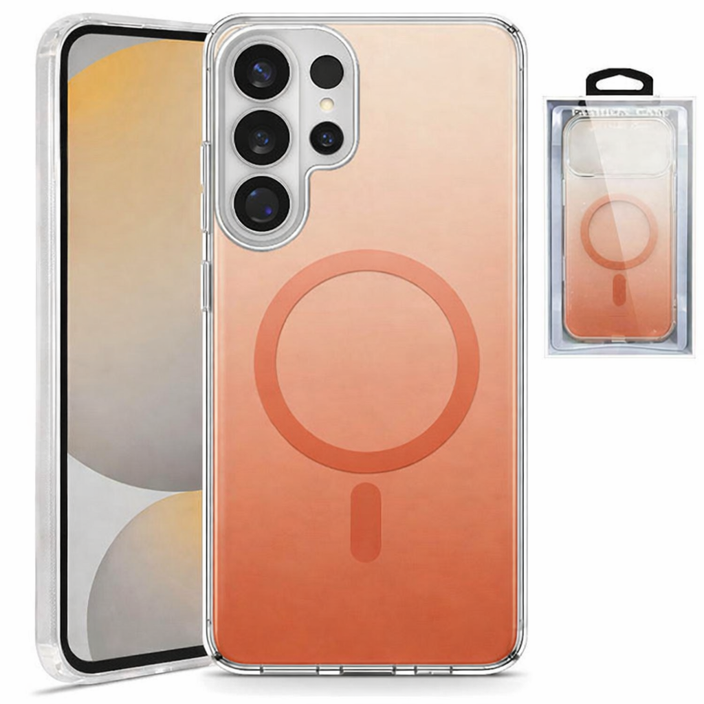 Dual Layer Phone Case – Orange Gradient Cover MagSafe Compatible