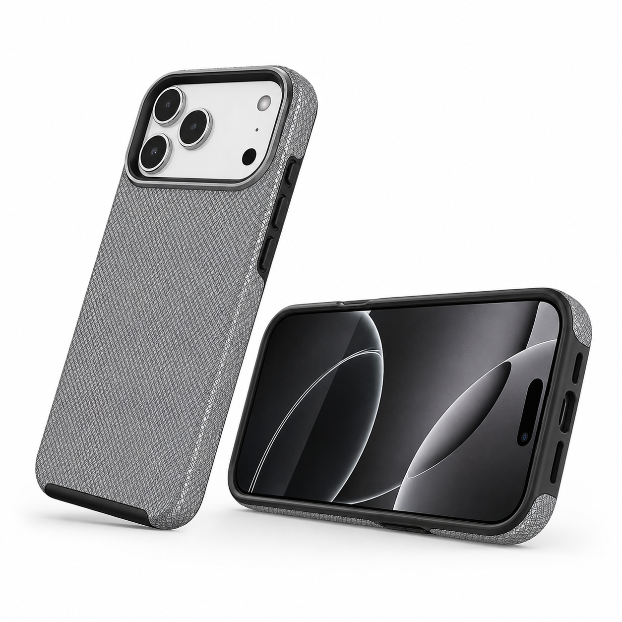 Grey Smartphone Case Military Grade Phone Case Anti Scratch Mobile Cover for Apple iPhone 17 Pro