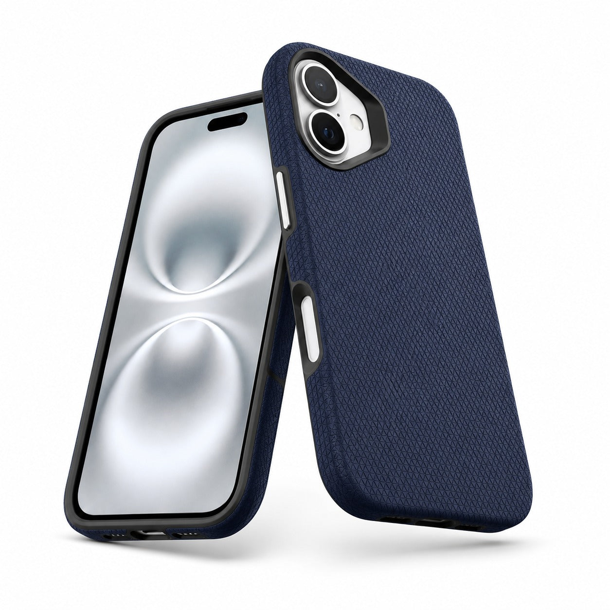 Apple iPhone 17 Navy Case, Geometric Triangle Phone Cover, Slim Protective Mobile Case