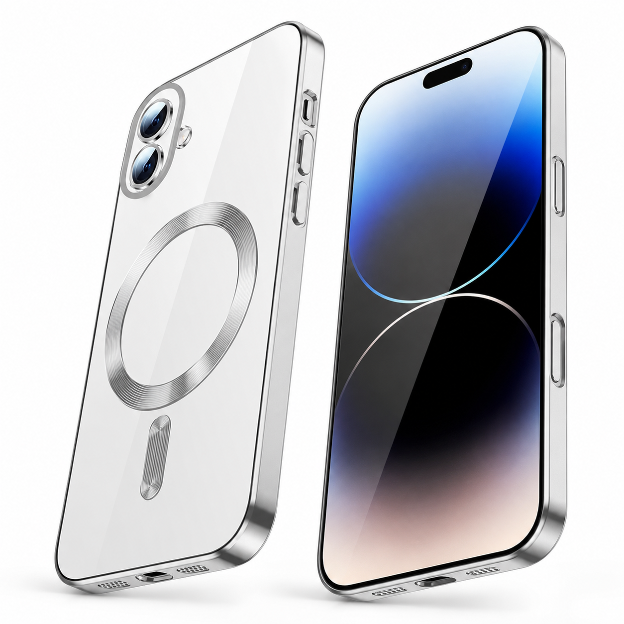 Electro Matt MagSafe Case for iPhone 17 with scratch-resistant transparent back and military-grade drop protection
