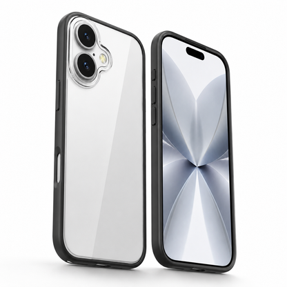 Transparent armor phone cover for iPhone 17 with camera protection