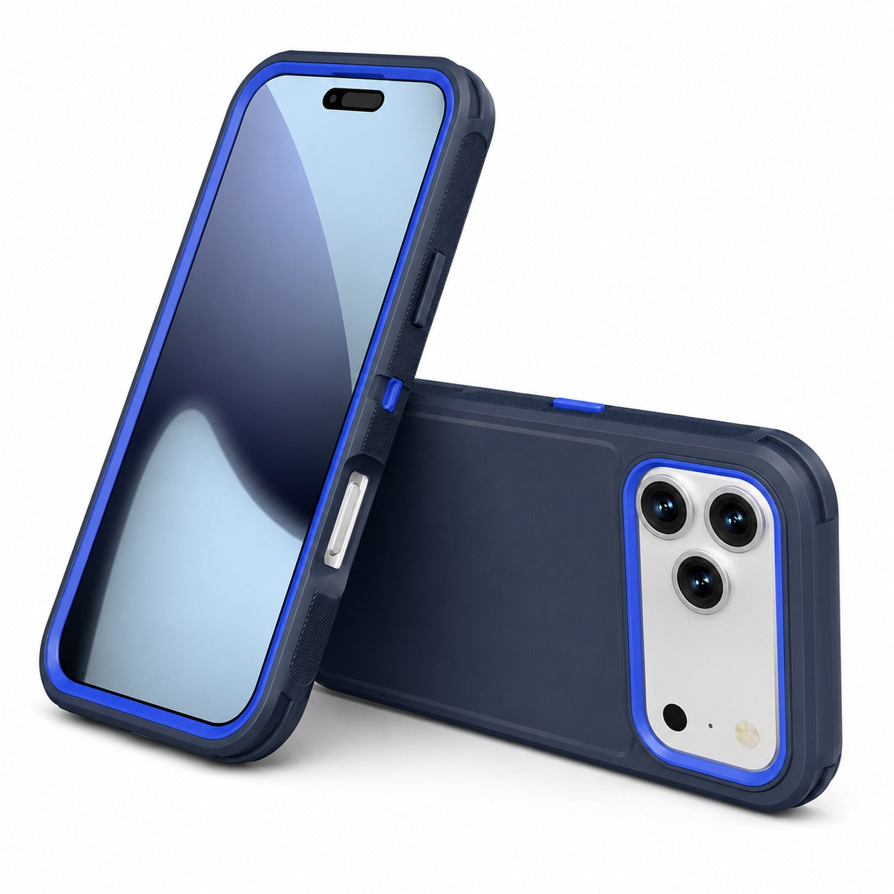 Premium Navy iPhone 17 Pro Max Case durable Protective Phone Cover with raised camera protection