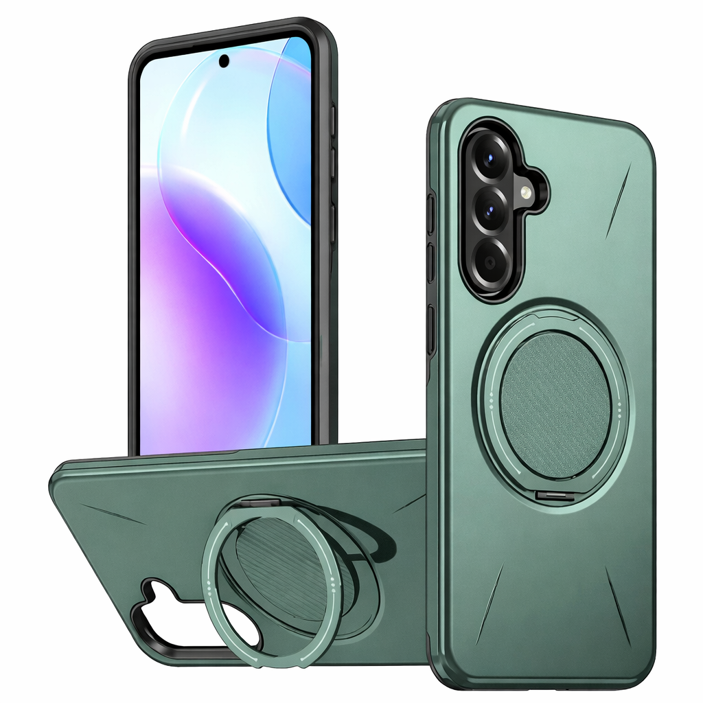 Dual Layer Phone Case – Green Forge Cover MagSafe Compatible With Ring Stand