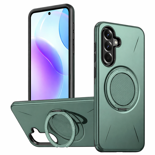 Dual Layer Phone Case – Green Forge Cover MagSafe Compatible With Ring Stand