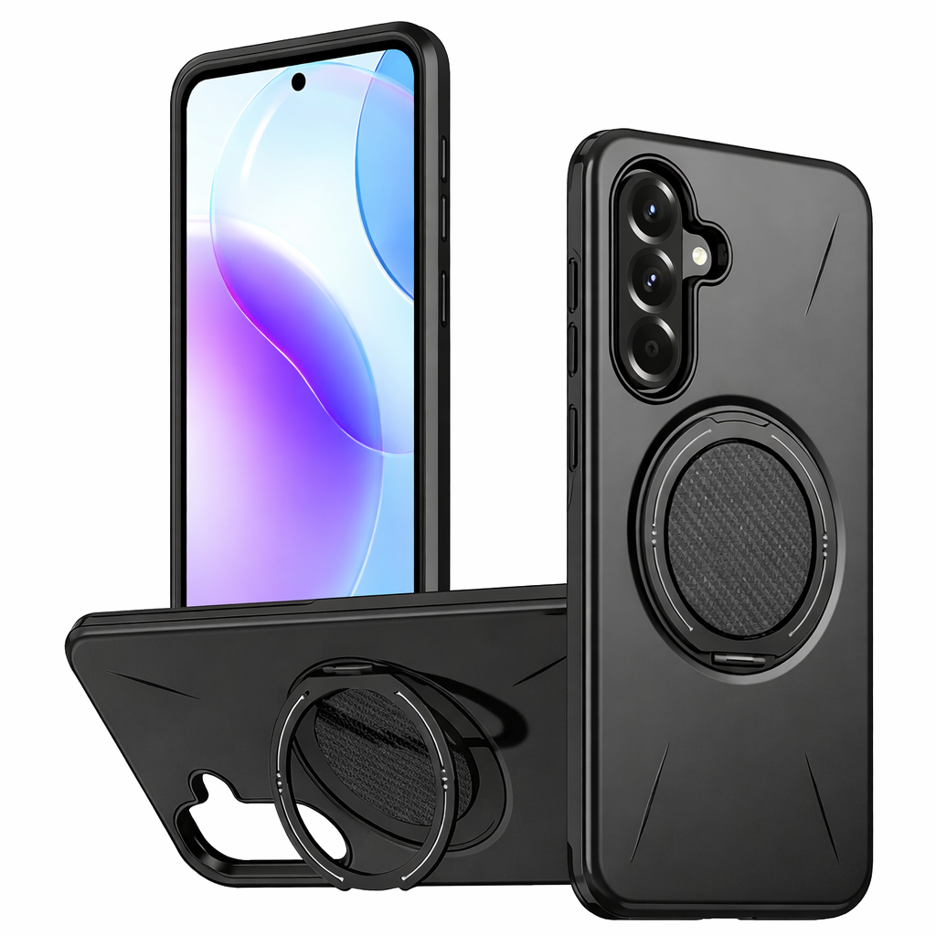 Dual Layer Phone Case – Light Purple Forge Cover MagSafe Compatible With Ring Stand